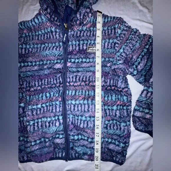Eddie Bauer Kids Quest Fleece Plush Hoodie Full Zip Hooded Multicolor Size Med - Picture 3 of 10